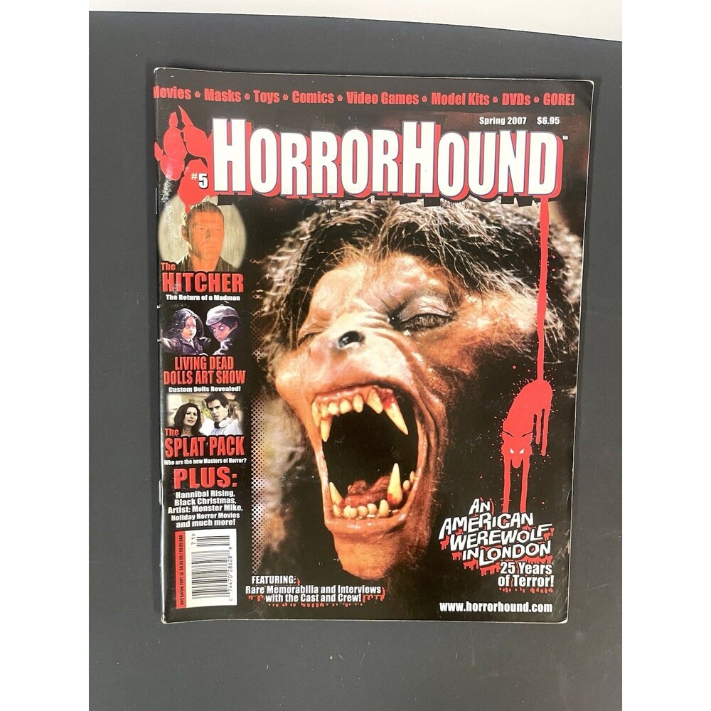 Horror Hound 5-Wrightson back cover-An American Werewolf In London OUT OF PRINT